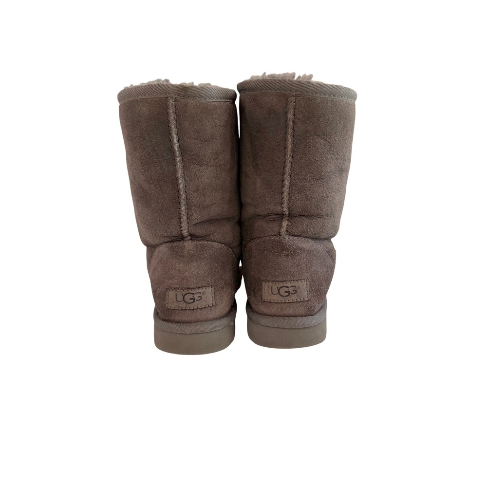 UGG Classic Short II Boots Womens 8 Grey Good Suede Shearling 1016223 - Picture 4 of 9